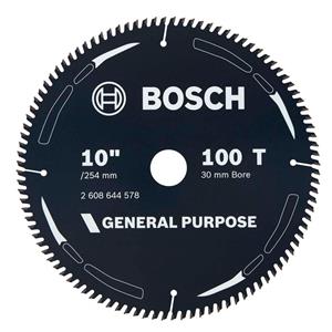 Bosch 254mm 100T TCT Circular Saw Blade for Wood Cutting - GENERAL PURPOSE