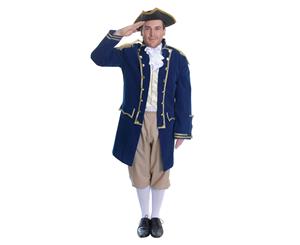 Bristol Novelty Unisex Admiral Of The Fleet Costume (Blue) - BN409