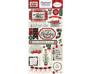 Carta Bella - Christmas Market Chipboard 6 inch X13 inch - Phrases