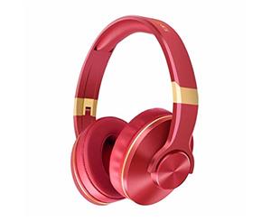 Catzon BT808 Wireless Bluetooth Headphone Music Earphones Portable Stereo Earbuds Noise Cancelling Headset  Red