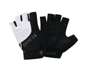 Dare 2B Womens/Ladies Forcible Fingerless Gloves (Black/White) - RG4393