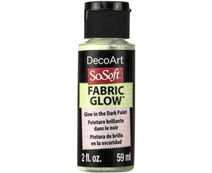 Deco Art SoSoft Fabric Medium 2oz - Glow Clear