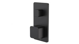 Dorf Epic Bloc Progressive Shower/Bath Mixer with Diverter - Matte Black