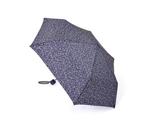 Drizzles Womens/Ladies Daisies Compact Umbrella (Blue) - UM348