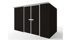 EasyShed D3819 Skillion Roof Garden Shed - Ebony