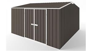 EasyShed D3838 Tall Gable Roof Garden Shed - Jasmine Brown