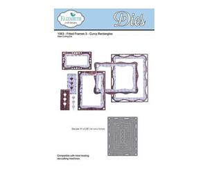 Elizabeth Craft Metal Die Fitted Frames 3 Curvy Rectangles