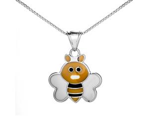 Honeybee Necklace in Sterling Silver