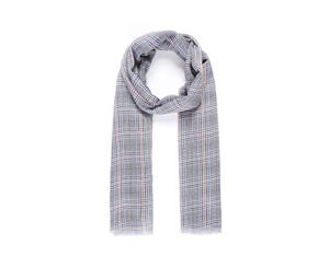 Intrigue Womens/Ladies Check Print Scarf (Blue) - JW894