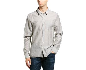 James Perse Creased Micro Stripe Shirt