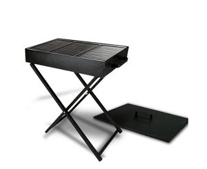 Large Ourdoor Portable Foldable Folding Charcoal Bbq Grill Camping Picnic W/ Lid