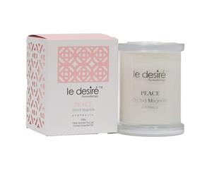 Le Desire Aromatherapy Soy Candle Peace Orchid Magnolia