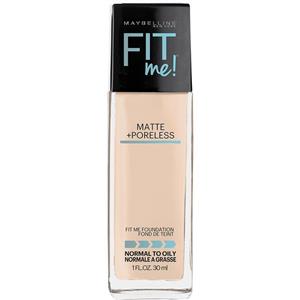 Maybelline Fit Me Matte & Poreless Mattifying Liquid Foundation - Fair Porcelain 102