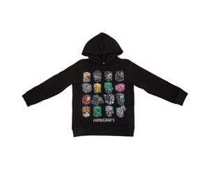 Minecraft Childrens/Kids Mini Mobs Wave Hoodie (Black) - PG104