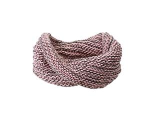 Myrtle Beach Adults Unisex Twisted Loop Scarf (Rose Pink/Dark Grey) - FU820