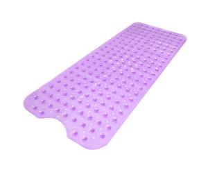 Non-Slip Extra Long Bath Shower Mat | Pukkr Purple