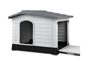 Outdoor Dog House Waterproof Plastic Kennel Extra Large