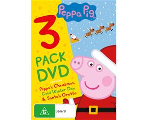 Peppa Pig Peppas Christmas / Cold Winter Day / Santas Grotto Box Set DVD