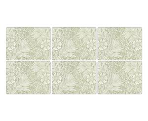 Pimpernel Marigold Green Placemats Set of 6