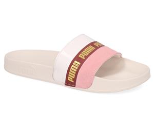 Puma Women's Leadcat Remix Slides - Pastel Parchment/Bridal Rose