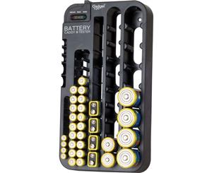 QP2312 Battery Organiser With Tester Tester Included BATTERY ORGANISER WITH TESTER