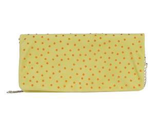 Rodo Studded Clutch - Light Yellow