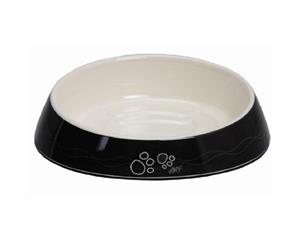 Rogz Fish Cake Cat Bowl Black Paws