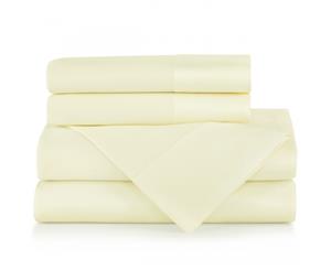 Sienna Living 1000 Thread Count American Pima Cotton Sheet Set Queen Ivory