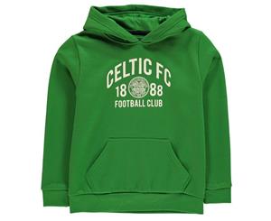 Source Lab Boys Celtic OTH Hoodie Hoody Hooded Top Junior - Green Regular Fit