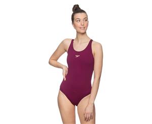 Speedo Women's Endurance+ Leaderback One Piece - Cabernet