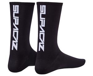 Supacaz SupaSox Straight Up Cycling Socks Black/White