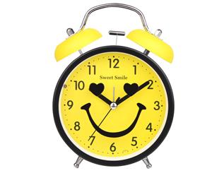 Sweet Smile Desk Alarm Clock - Yellow