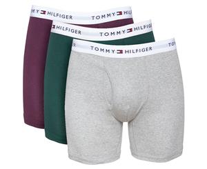 Tommy Hilfiger Men's Cotton Classic Boxer Briefs 3-Pack - Green/Purple/Grey