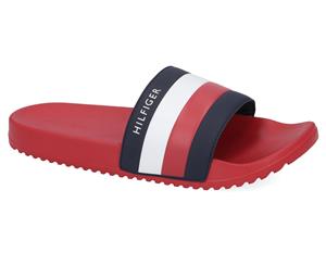 Tommy Hilfiger Men's Rozi Slides - Red/Multi