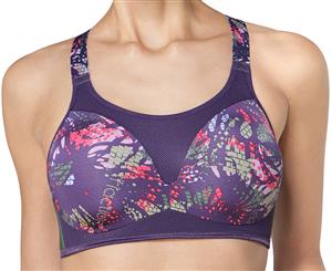 Triumph Triaction Magic Motion Pro Magic Wire Sports Bra - Violet/Dark Combination