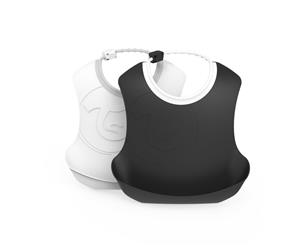 Twistshake Bib 4+m Black White