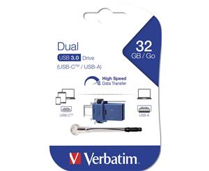 Verbatim Dual Usb Drive Type-C / Usb 3.0 32Gb