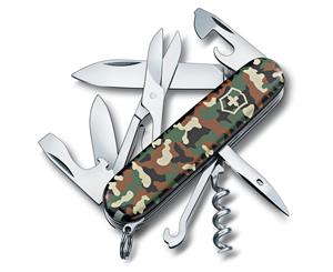 Victorinox Climber Camouflage Swiss Army Medium Pocket Knife Tool Bottle Opener