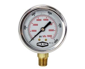 Water and Air Pressure Gauge New 1/4" Brass BSPT Thread 0 - 10000psi/69000kpa