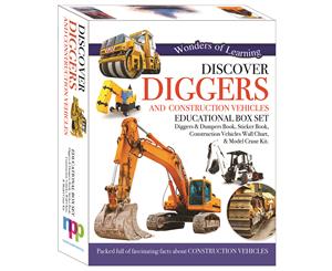 Wonders Of Learning Discover Diggers & Construction Vehicles Educational Box Set