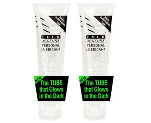 2 x Four Seasons Glow in The Dark Lubricant 100mL