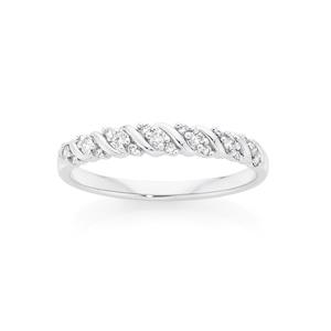 9ct White Gold Diamond Anniversary Band