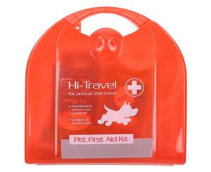 AB Tools Dog Pet Hi-Travel 24pc Pet First Aid Kit For Holiday's and Road Trips