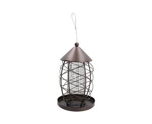 AB Tools Lantern Bird Feeder Nut Holder Hanging Feeding Station For Wild Birds 17x25cm