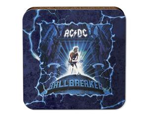 ACDC Ballbreaker Album Cork Back Drink Coaster