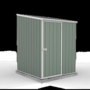 Absco Sheds 1.52 x 1.52 x 2.08m Space Saver Single Door Shed - Pale Eucalypt