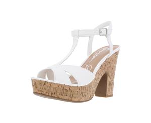 American Rag Womens Jamie Faux Leather T-Strap Platform Sandals