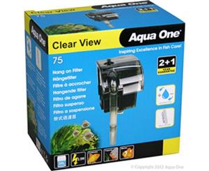 Aqua One Clear View Hang On Filter 75 Waterfall Filter Hang On Back 29023