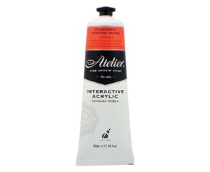 Atelier Interactive Acrylic Paint 80ml S2 - Transparent Perinone Orange