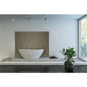 Bellessi 445 x 1200 x 4mm Motiv Polymer Bathroom Panel - Fossil